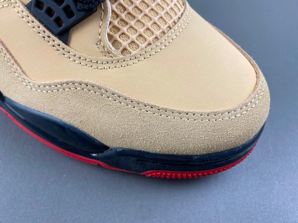 Classic 4-Style Sneakers – Beige/Black/Red